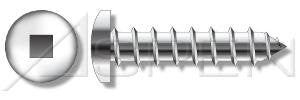 (2000pcs) #6 X 3/8' Pan Head, Square Self Tapping Screws, Stainless Steel 18-8, Ships Free in USA by Aspen Fasteners