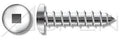 (500pcs) #14 X 1/2' Pan Head, Square Self Tapping Screws, Stainless Steel 18-8, Ships Free in USA by Aspen Fasteners