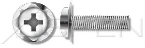 (300pcs) #10-32 X 1/2' Pan Phillips Sems Screws with Hex Nuts, Flat Washers & Lock Washers, Stainless Steel 18-8 Ships Free in USA