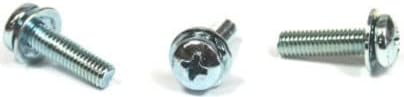 8-32 x 1/4' SEMS Screws/Square Cone Washer/Phillips/Pan Head/Steel/Zinc / 10,000 Pc. Carton