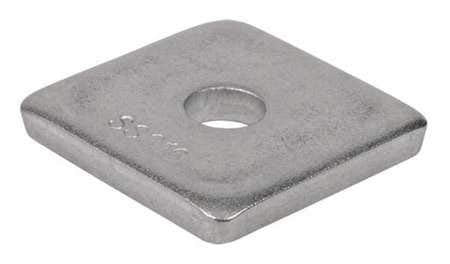 CALBRITE 3/8 in Square Stainless Steel Flat Washer