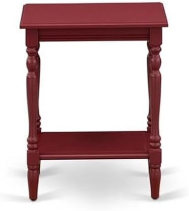 East West Furniture NL19Q-1BF13 2 Piece Queen Size Bedroom Set - Button Tufted Bed Frame - Linen white Velvet Fabric Upholstered Headboard and a Burgundy Finish Nightstand