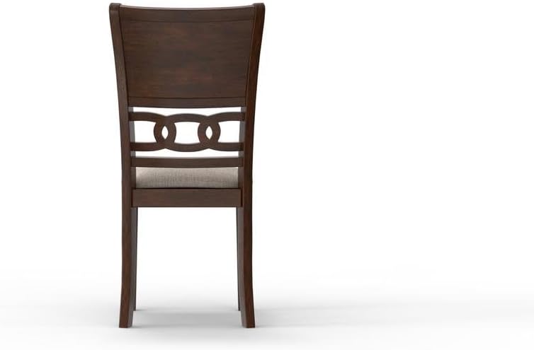 Furnifact Round Small Dining Table for 2 – Classic Wooden Kitchen Table for 2 with Chairs, Ideal for Compact Dining Areas