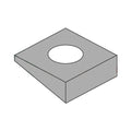 1/2' Square Bevel Malleable Iron Washers, Zinc RoHS Compliant (Quantity: 600 pcs) - Inside Diameter: 1/2' inches
