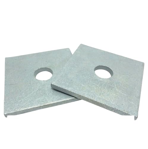 (25) 1' x 3' x .250' Square Bearing Plate Washer Galvanized for DIY Real Men