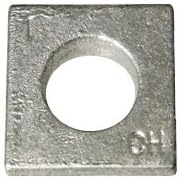 3/8' Square Beveled Malleable Iron Washer Hot Dip Galvanized (HDG) (Quantity: 600 pcs) - Inside Diameter: 3/8' inches