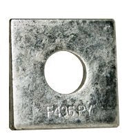 (180pcs) 1/2' Square Beveled F436 Hardened Washer, Hot Dip Galvanized (HDG) (inch), Size: 1/2'