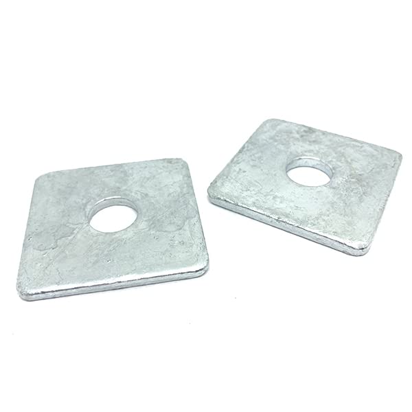 (25 Pieces) 3/4 x 3 Steel Square Plate Washer Hot Dip Galvanized