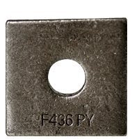 (180pcs) 1/2' Square Beveled F436 Hardened Washer, Plain (inch), Size: 1/2'