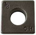 1-1/4' Square Beveled Malleable Iron Washer Plain Finish (Quantity: 70 pcs) - Inside Diameter: 1-1/4' inches