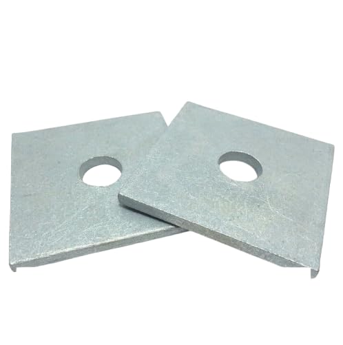 (Qty 25) 5/8' x 3' x 1/4' Thick Square Bearing Plate Washer Hot Dip Galvanized for DIY Real Men
