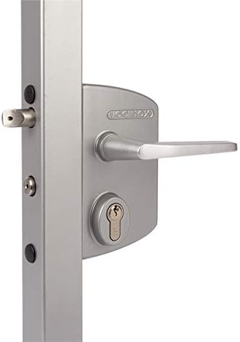 LOCINOX Surface Mounted Gate Lock - LAKQ4040 U2 Silver (40mm - 60mm)