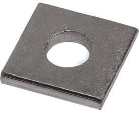 Unistrut 1-5/8' Square Washer, 1 Hole, Electro-Galvanized, 1/2' - Lot of 100
