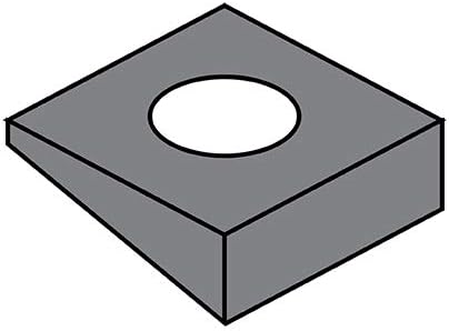 1/2 Square Beveled Washer F 436 A 325 A 490 Plain (Pack Qty 150) BC-50WBF436-1 By Shorpioen - Made in USA