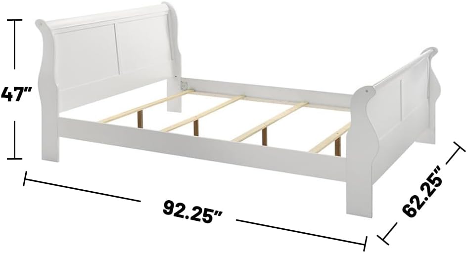 Coaster Louis Philippe Queen Bed 4-Piece Set, White