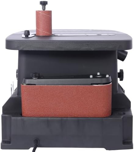 Vertical Oscillating Spindle Sander & Belt Sander - 1-17/32' dust port, 5 Sanding Sleeves, 1575-2000RPM Adjustable Speed Control for Woodworking Projects