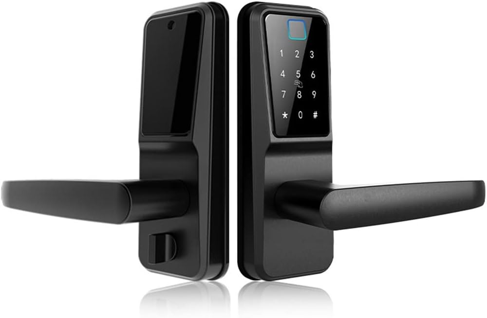 Waterproof Outdoor TUYA Fingerprint Lock APP Code Keyless Smart Electronic Door for Aluminum Door/Iron Gate