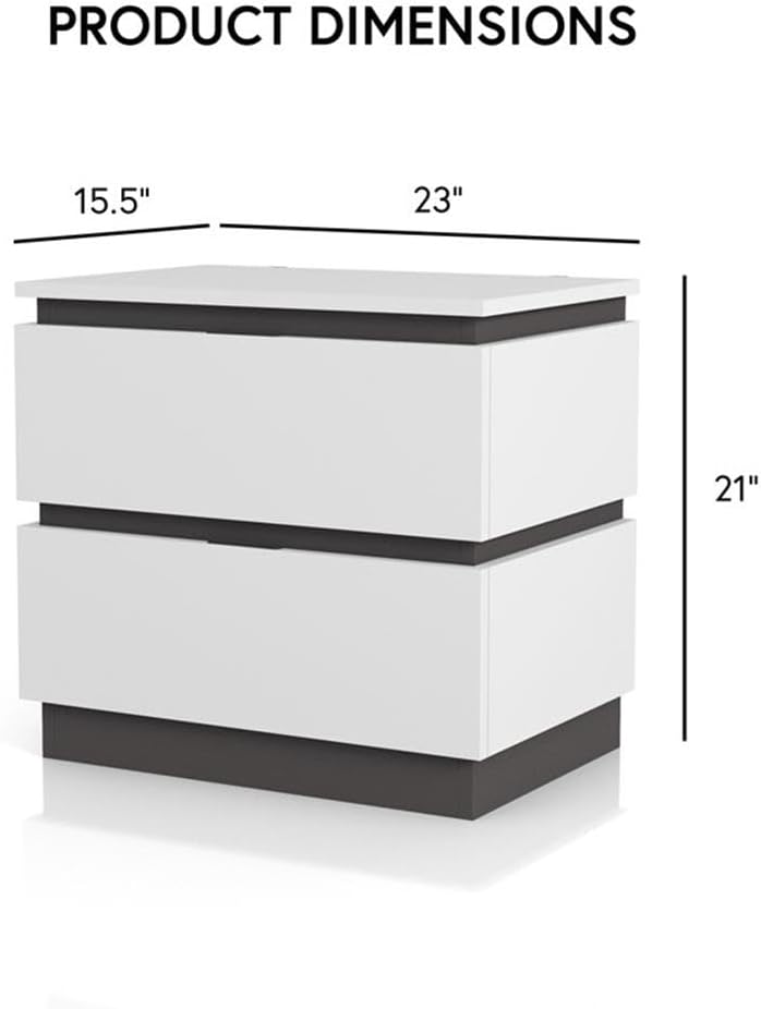 Furniture of America FOA Misti 3-Piece White Wood Bedroom Set - Queen + 2 Nightstands
