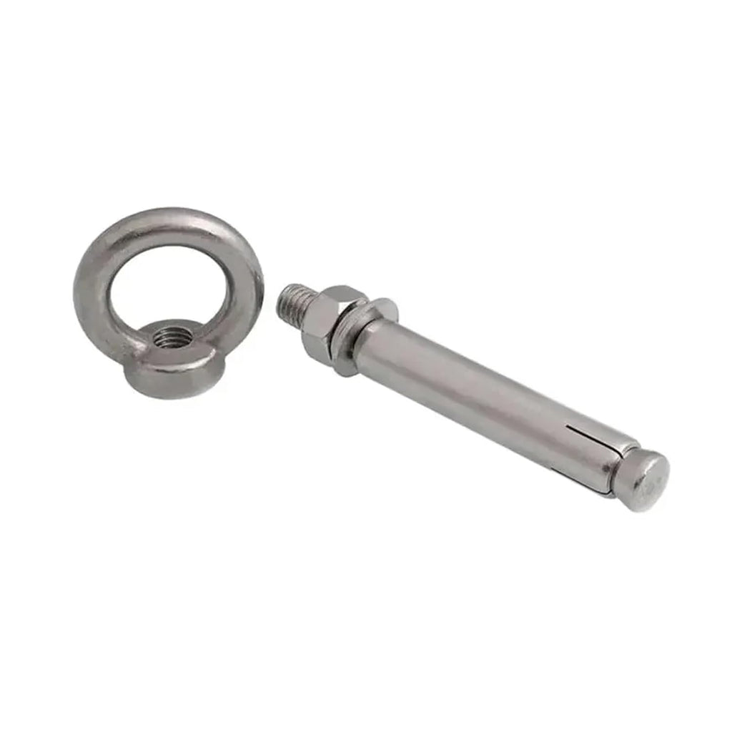 Anchor Bolts,Expansion Bolt, M6-M20 Sleeve Anchor Concrete Expansion Eye Bolt Stainless Steel Installation Artifact Hook Universal with Ring Screws(200mm,M10 1Pc)