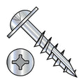 10-9X1 1/4 Square Phillips Drive Round Washer Deep Thread Type17 Thread Zinc Bake - ECS-1020DXRW17