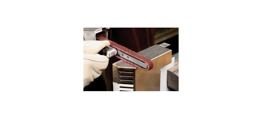 3M File Belt Sander - Pneumatic Belt Sander - .6 Horsepower Motor - 2200 RPM - Air Powered Sander - For Metal Finishing and Deburring - 28366