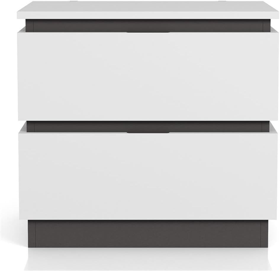 Furniture of America FOA Misti 3-Piece White Wood Bedroom Set - Queen + 2 Nightstands