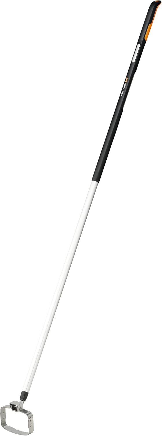 Fiskars Xact Push-Pull Weeder 135 mm, Length: 167.5 cm, Width: 13.5 cm, Black/Orange, Stainless Steel/Plastic, 1027042