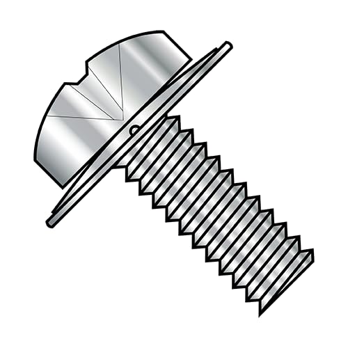 2-56 x 3/8' SEMS Screws/Square Cone Washer/Phillips/Pan Head / 18-8 Stainless Steel / 2500 Pc. Carton