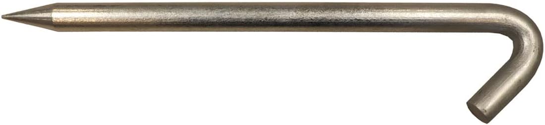 Moose Supply Steel Tent Stakes Heavy Duty Ground Stake, Metal Stakes to Anchor Commercial Inflatables, Outdoor Camping Canopy, Fence, Garden Tent Accessories, 1' Diameter x 18' Length, 10 Pack
