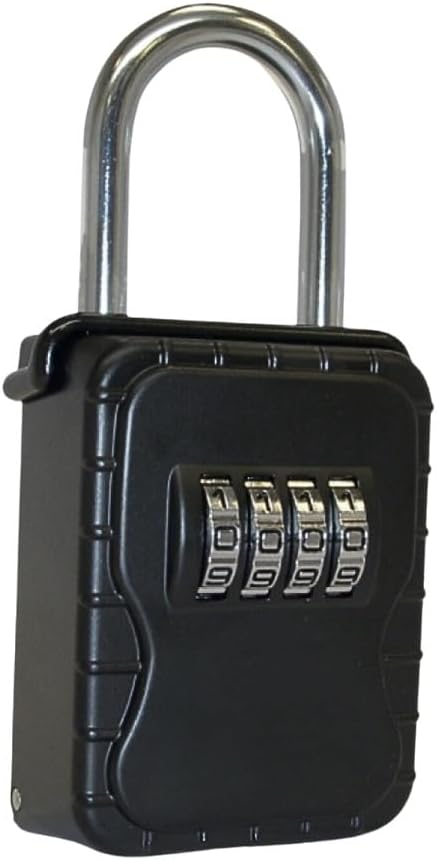 Key Lockbox Hide A Key Outdoor Hanging Lock Box Keysafe for Keys with Set Your Own 4 Digit Combination Code - Vault Locks 3200 (24)