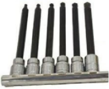 12pc 3/8'dr 5' Extension SAE+Metric BALL POINT HEX KEY BIT SOCKET SET