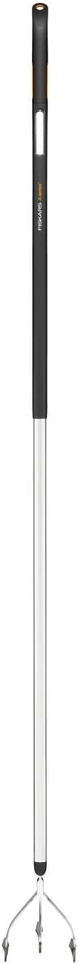 Fiskars Xact Cultivator 3 prongs 150 mm, for Optimal Cultivation of the Soil, Length: 172 cm, Width: 14.8 cm, Black/Orange, Stainless Steel/Plastic/Aluminium, 1027040
