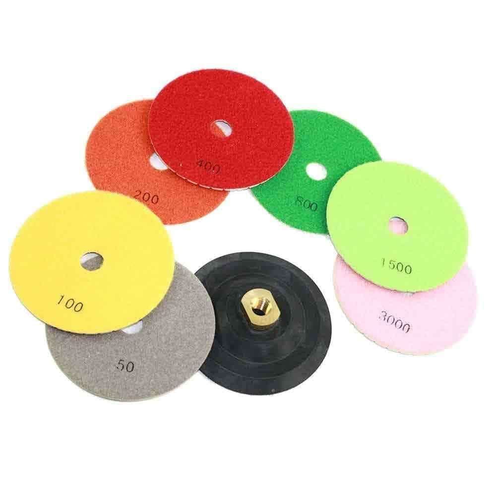 for 5' Concrete Marble Stone Surface Diamond Polishing Kit for Grinder