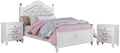 Furniture of America Mondu 3-Piece White Wood Bedroom Set - Full + 2 Nightstands