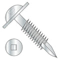 #7 x 1 1/4' Deep Thread Wood Screws/Pocket Hole/Square Drive/Round Washer Head/Type 17 / Steel/Zinc/Fine Thread/Type 17 Point & Chip Cavity (Carton: 7,000 pcs)