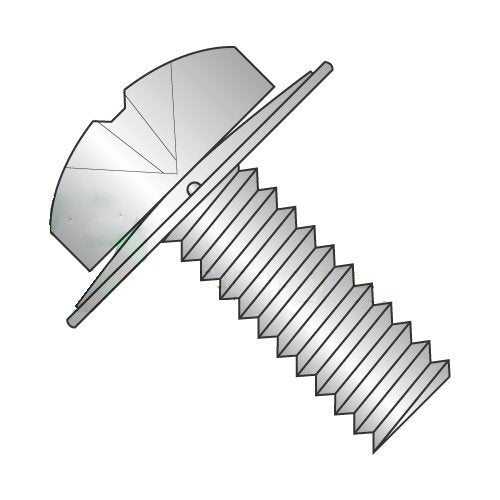 4-40 x 1/4' SEMS Screws/Square Cone Washer/Phillips/Pan Head / 18-8 Stainless Steel (Carton: 5,000 pcs)