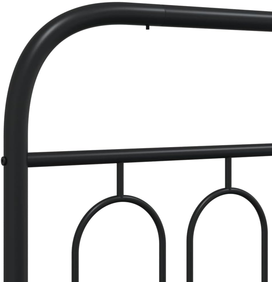 Bed Frame Full Modern Black Steel Frame with Storage, Sturdy Base - Rectangular Beds & Bedroom Set