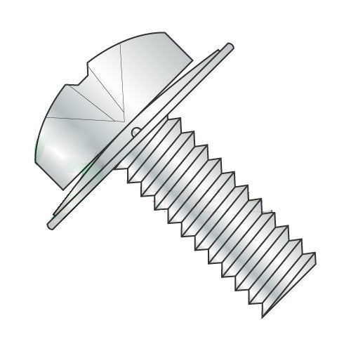 1/4-20 x 1/2' SEMS Screws/Square Cone Washer/Phillips/Pan Head/Steel/Zinc (Carton: 3,000 pcs)
