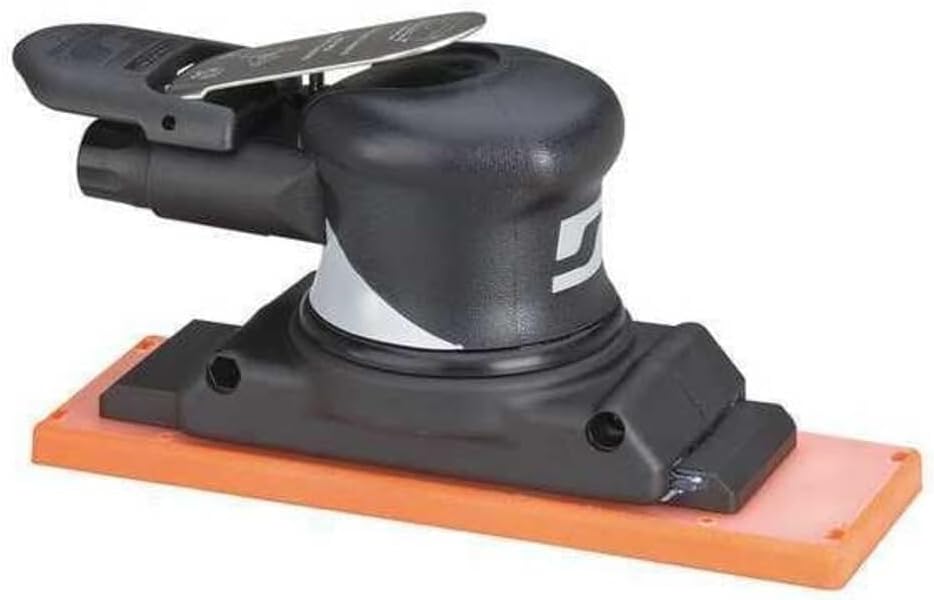 Dynabrade (57400) Dynaline Air-powered In-Line Finishing Sander, Non-Vacuum, 2-3/4-Inch Wide by 8-Inch Length Pad, 2,400 strokes per minute, Black in Color