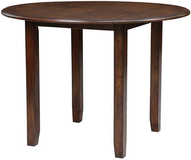 Furnifact Round Small Dining Table for 2 – Classic Wooden Kitchen Table for 2 with Chairs, Ideal for Compact Dining Areas