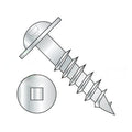 #10 x 2 1/2' Deep Thread Wood Screws/Square/Round Washer Head/Steel/Zinc / 2/3 Thread (Carton: 1,750 pcs)