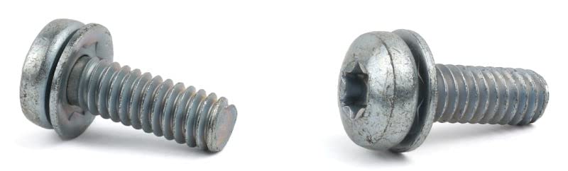 8-32 x 3/8' SEMS Screws/Square Cone Washer/Six-Lobe (Torx) / Pan Head / 18-8 Stainless Steel / 5000 Pc. Carton