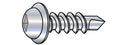#8 x 2 1/2' Self-Drilling Screws/Square/Round Washer Head/Steel/Zinc / 2500 Pc. Carton