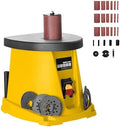 Oscillating Spindle Sander, 450W Electric Drum Sander with Rubber Shafts and Sandpaper, Max Speed 2000 RPM for Woodworking Projects