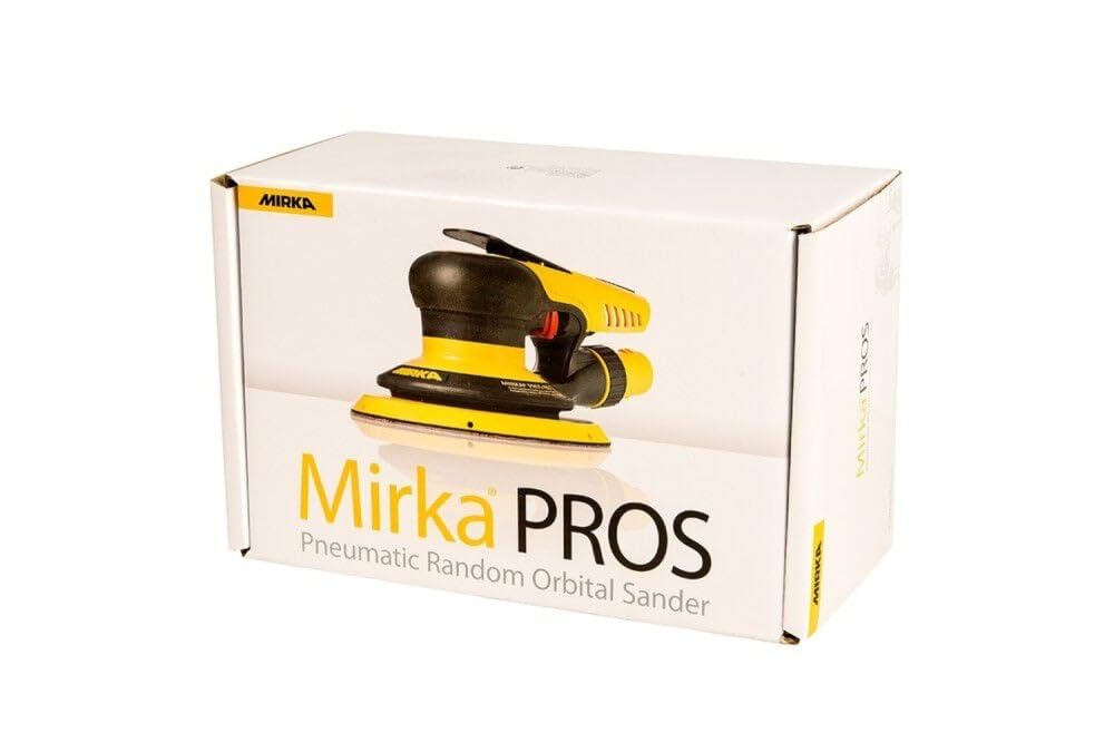 Mirka PROS Pneumatic Random Orbital Sander / 6 inch / 5mm orbit/Dust-free Sanding/MRP-650NV