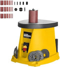 Electric Oscillating Spindle Sander, 450W Desktop Drum Sander with 5 Sanding Sleeves, 3 Sets Sandpaper, Max Speed 2000 RPM, Ideal for Woodworking Projects