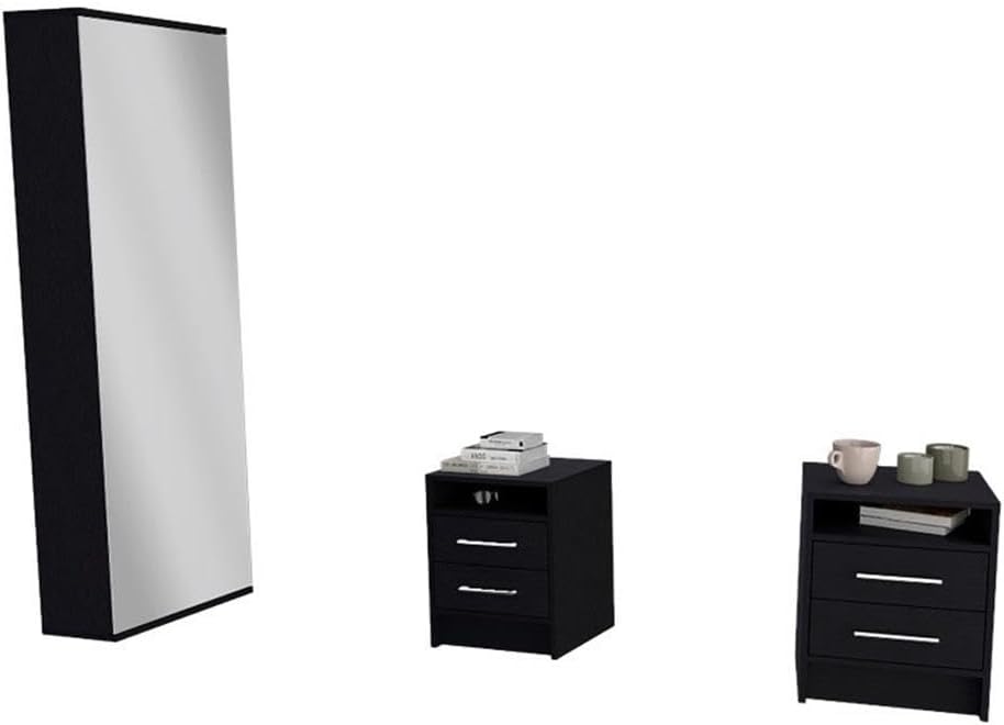 Tuhome Cecil 3 Piece Bedroom Set Multi-ColorEngineered Wood