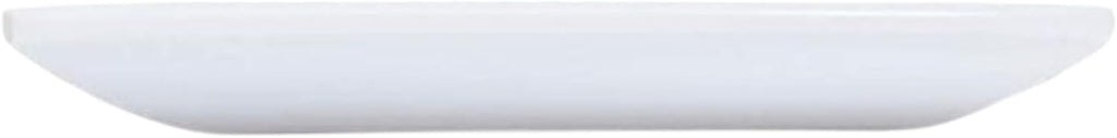 TrueCraftware- 7-1/4' x 7-1/4' Square Plate Classic White Dinnerware Melamine Set of 12- Dishwasher Safe Reusable Dinner Plates Durable Lightweight Dinnerware for Dinner Dishes