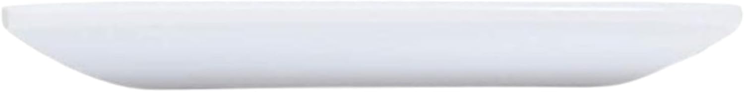TrueCraftware- 7-1/4' x 7-1/4' Square Plate Classic White Dinnerware Melamine Set of 12- Dishwasher Safe Reusable Dinner Plates Durable Lightweight Dinnerware for Dinner Dishes