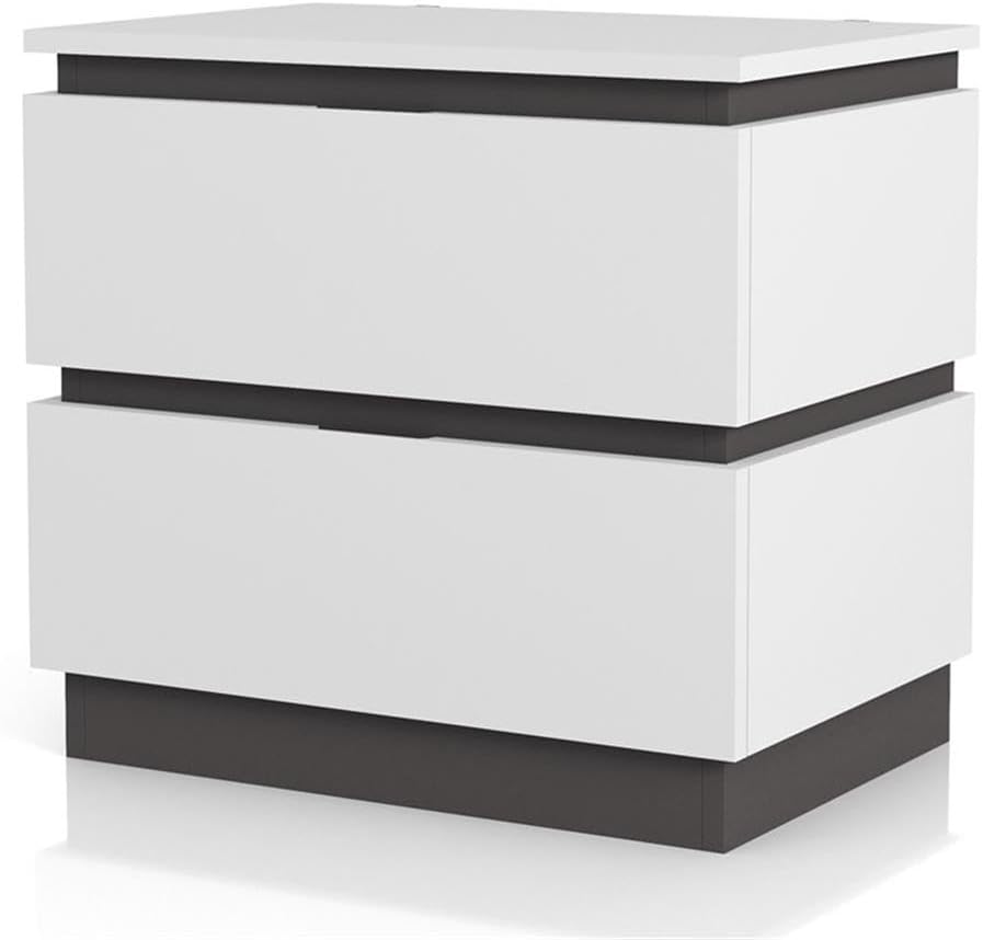 Furniture of America FOA Misti 3-Piece White Wood Bedroom Set - Queen + 2 Nightstands